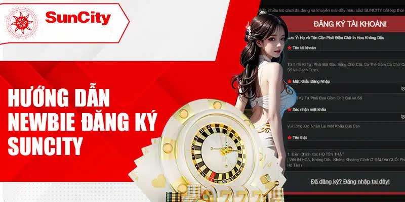 Những thao tác đăng ký Suncity trên máy tính (Laptop/PC) không quá khó 